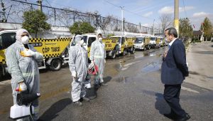 Başkan Batur'dan personele moral ziyareti