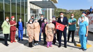 Başkan Gürbüz'den sağlık çalışanlarına moral ziyareti