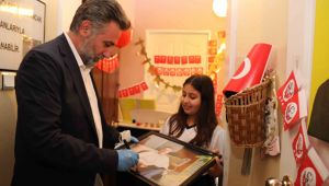 Başkan Sandal, şehit babasını kırmadı! Minik Tuğsem’e doğum günü ziyareti