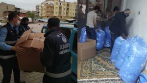 Buca Zabıtası’ndan maske ve önlük operasyonu: 9 bin 500 maskeye el kondu