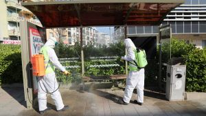 Gaziemir Belediyesi'nden koronavirüse karşı ilaçlama seferberliği!