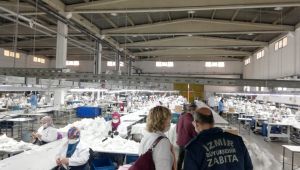 İzmir’de tıbbi maske imalathanelerine denetim