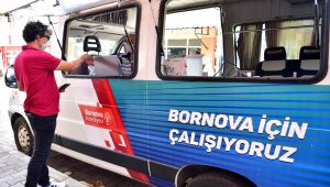 Bornova'da yerinde tahsilat uygulamasının ardından, mobil araçlar ve geçici ofislerde devrede