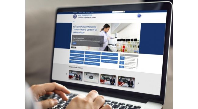 Ege Üniversitesi, Covid-19 çalışmalarını internet üzerinden paylaşıma sundu