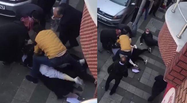 Ekmek sırasında bekleyen kadınlar sosyal mesafeyi unuttu, saç saça baş başa kavga etti!