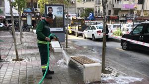 Konak’ta dezenfeksiyon seferberliği! 10 bin kilogramı aşkın dezenfektan kullanıldı