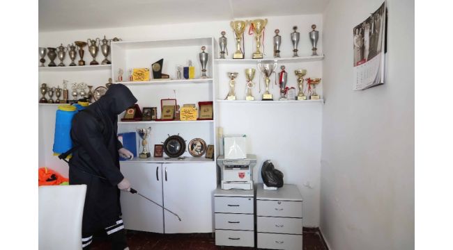 Amatör spor kulüplerinin tesisleri dezenfekte edildi