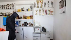 Bayraklı'da amatör spor kulüplerinin tesisleri dezenfekte edildi