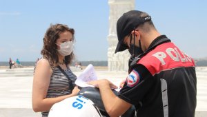 İzmir'de polisten maske denetimi: Maske takmayana 900 lira ceza