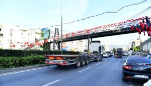 Menemen'de Kasımpaşa Üst Geçidi açıldı