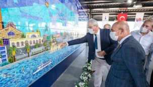 Büyükşehir'den Halkapınar Metro İstasyonu’na dev çini pano!