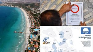 Çeşme'ye çifte sertifika! Ilıca Plajı Turuncu Çember ile Mavi Bayrak sahibi oluyor