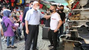 İzmir Valisi Köşger'den 'çat kapı' esnaf ziyareti