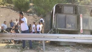 Mersin'de askerleri taşıyan otobüs devrildi: 5 şehit, 27 yaralı!