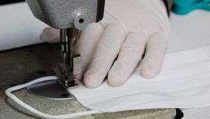 Ödemiş'ten COVİD-19 ile mücadelede dev maske dayanışması! 160 bin maskeye üretildi