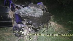 İzmir'de feci kaza: Şarampole devrildi