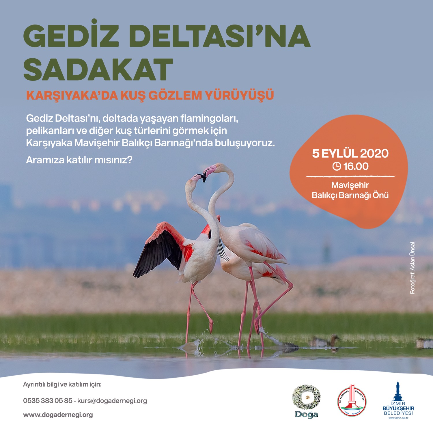İzmir'de Gediz Deltası'na Sadakat Yürüyüşü