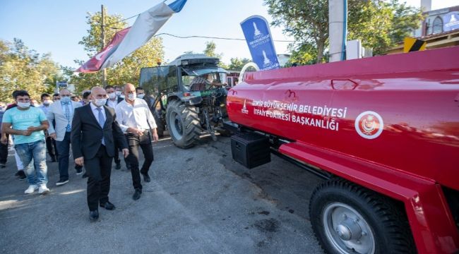 İzmir'de orman köylülerine yangın tankerlerinin dağıtımı başladı
