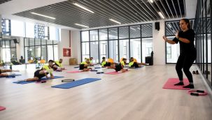 Aliağaspor futbolcuları Pilates Çalıştı