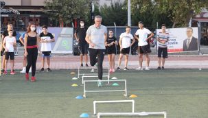 Başkan Arda atletizm antrenmanında