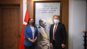 Başkan İduğ CHP'li vekil Sevda Erdan Kılıç’ı ağırladı