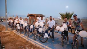 CHP’li gençler barışa pedal çevirdi