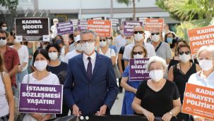 Gaziemir kadına yönelik şiddete karşı tek yürek
