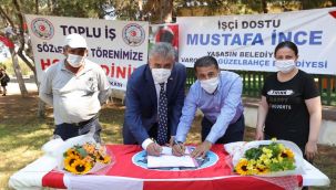 Güzelbahçe'den KHK'lı işçilere toplu sendika sözleşmesi