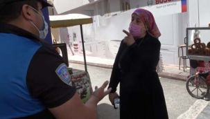 İkinci kez maskesiz yakalanan kadından ilginç tepki: Dövecek misiniz?