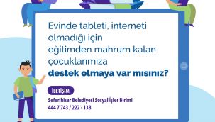Seferihisar’dan öğrenciler için tablet seferberliği