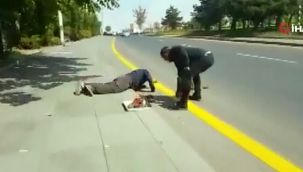 Simitçi kılığıyla bayılma numarası yapan ve vatandaşlardan para alan kişiye para cezası