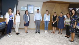 Toplumsal Cinsiyet Eşitliği Komisyonu üyelerinden Başkan Sandal'a ziyaret