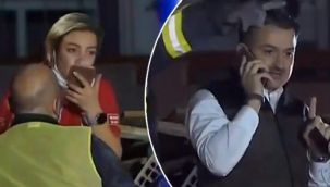Bakan Pakdemirli enkaz altındaki kişiyle konuşuyor!