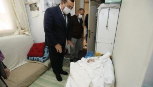 Başkan Batur’dan Elif bebeğe “Hoş geldin” ziyareti