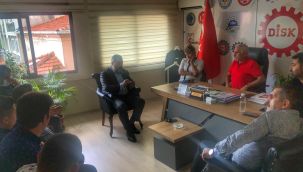 CHP'li Çelik'ten DİSK'e ziyaret