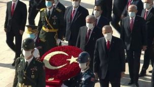 Devlet erkanı Anıtkabir ziyaretinde: İşte Cumhurbaşkanı'nın mesajı