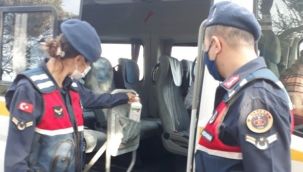 İzmir'de Jandarmadan koronavirüs tedbirleri denetimi