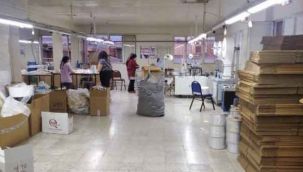 İzmir'de merdivenaltı maske üreten işletmeye baskın