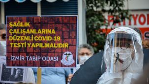 İzmir Tabib Odası: Covid-19 sağlık çalışanları için acil meslek hastalığı olarak kabul edilmelidir!