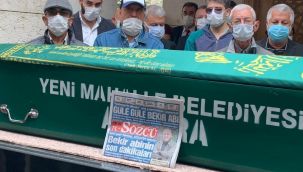 Usta gazeteci Bekir Coşkun'u sevenleri son yolculuğuna uğurladı