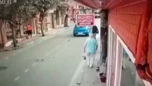 Vicdansız dolmuş şoförü kediyi ezip yoluna devam etti!
