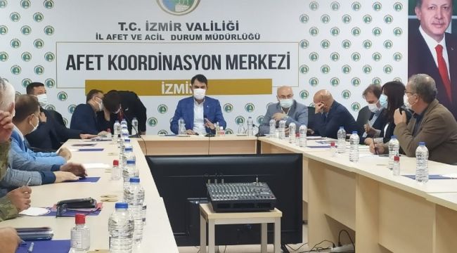 Bakan Kurum: İzmir'de 857 okulumuzdan 5 tanesinin ağır, 18 tanesinin ise orta hasarlı olduğunu tespit ettik'