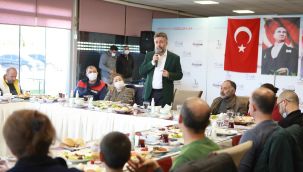 Başkan Sandal depremden etkilenen apartman görevlileriyle buluştu