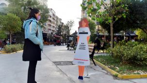 Bornova kadına yönelik şiddetin farkında