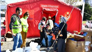 Büyükşehir parklardaki çadırları Bayraklı'daki alana taşınıyor