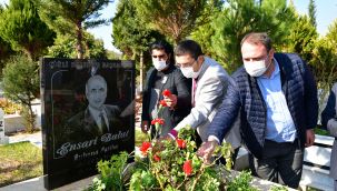 Çiğli'nin Merhum Başkanı Ensari Bulut ölüm yıldönümünde anıldı