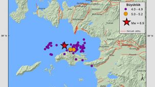Ege bölgesinde 3 bin 457 artçı deprem