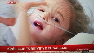Enkaz altından kurtarılan 3 yaşındaki Elif Perinçek'in hastaneden ilk görüntüsü