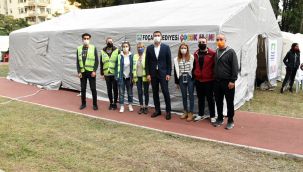 Foça Belediyesi'nden örnek deprem dayanışması