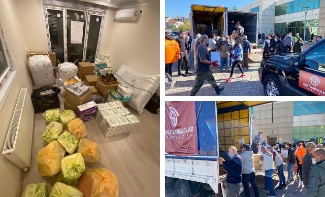 Genç Trabzonlular Derneği'nden İzmirli depremzedelere yardım eli